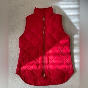 Jcrew puffy vest- worn once practically brand new XS